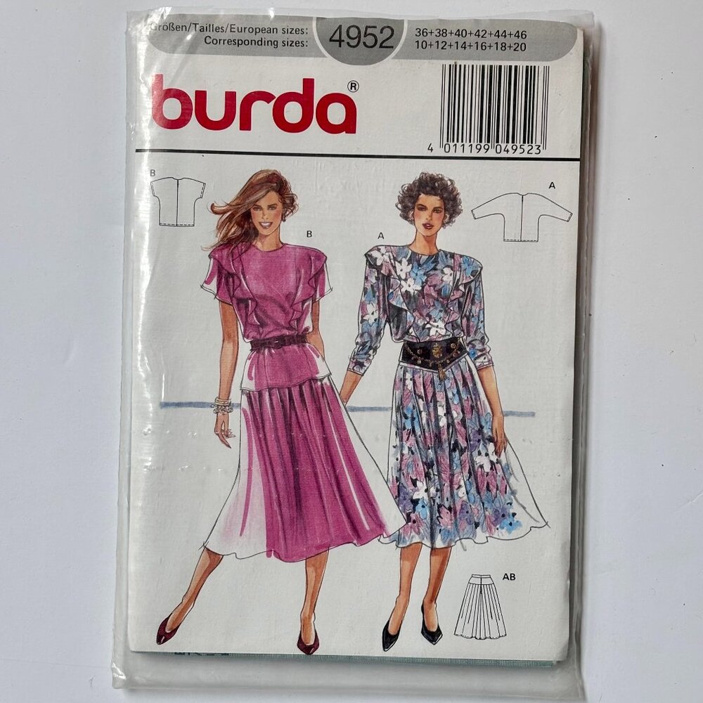 burda dress pattern 4952